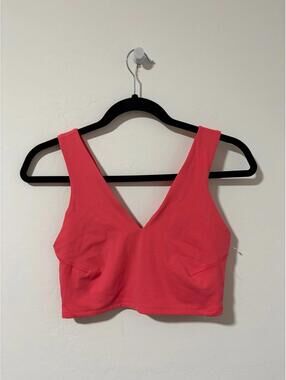 New FP Movement Never Better Crop V-Neck Tank in coral - Womens size small